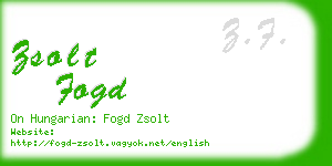 zsolt fogd business card